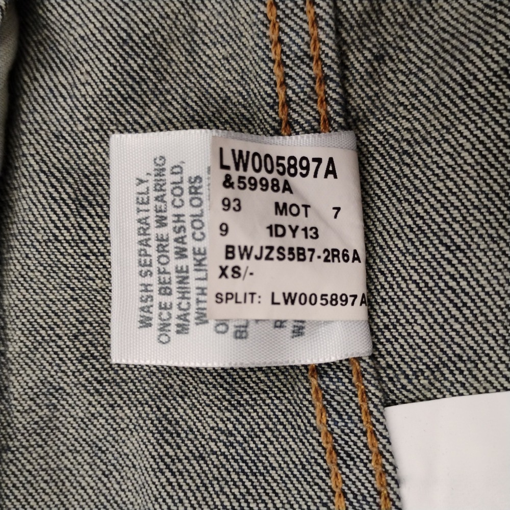 L.L.Bean 1912 Jean Jacket Misses Regular Rinsed Denim XS Made in Mexico - Picture 8 of 8
